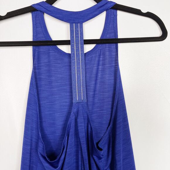 Athleta XSmall XS Incline Tank Top Racerback Power Of She Blue Spacedye Scoop - Picture 6 of 12